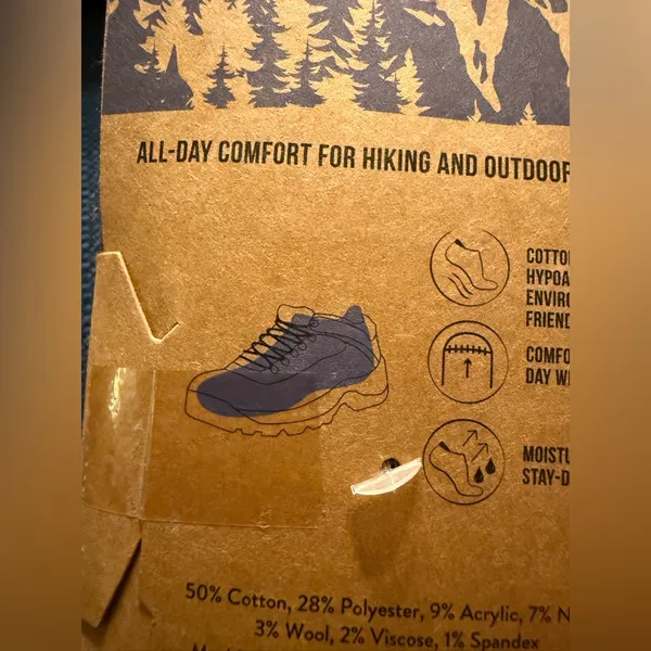 Born Outdoor No SHOWS Cotton Acrylic Wool Blend Socks 4 Pairs Shoe NWT Size 4-10 - Image 15