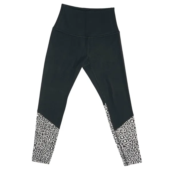 Beyond Yoga‎ Back Me Up Cropped Leggings XS Black Leopard Print Pilates Gym EUC - Image 2