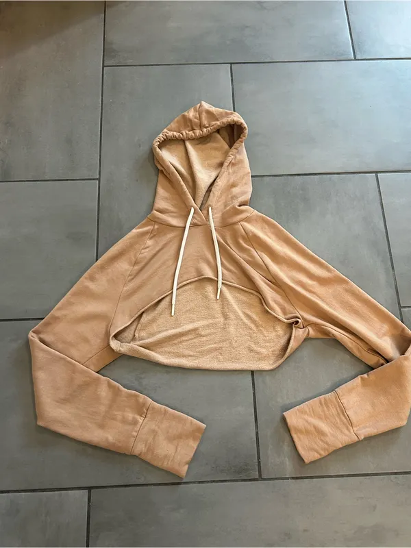 OFFLINE by Aerie OTT Fleece Shrug in Tan - Image 2