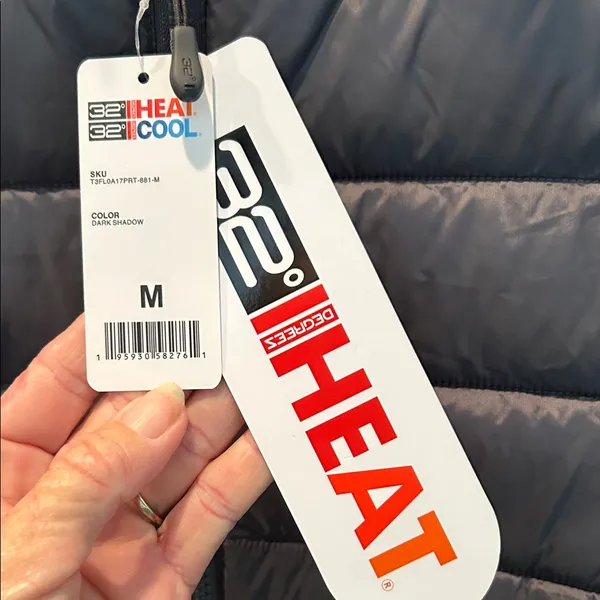 NWT 32 Degrees Grey Insulated Vest - Image 4