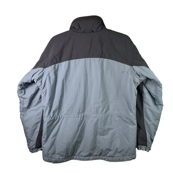 Vtg Columbia Interchange Jacket Nylon Fleece Blue‎ Grey Womens M Hiking Gorpcore - Image 2