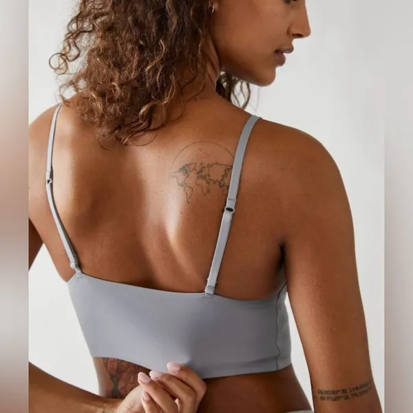 NWT Free People Longline Neo Bralette | Size: M | Gray - Image 2