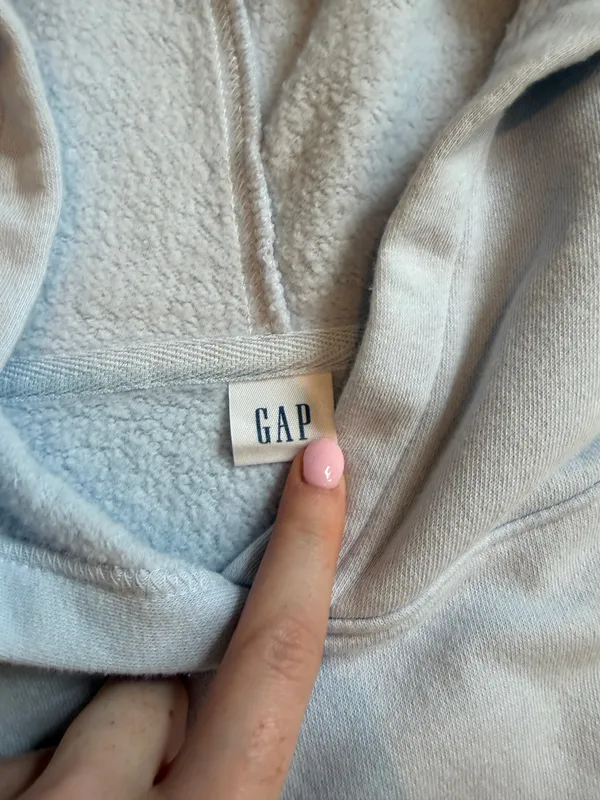 Gap Light Blue Hoodie  - Image 4