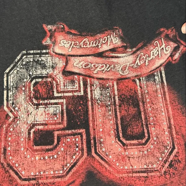 Harley-Davidson Women's‎ Medium 2003 100th Anniversary Heart Graphic Tee - Image 5