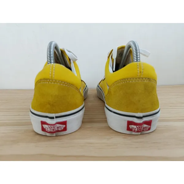 VANS Old Skool Suede/Canvas Sneakers, Yellow - Size 8.5-Mens / Size 10-Women - Image 6