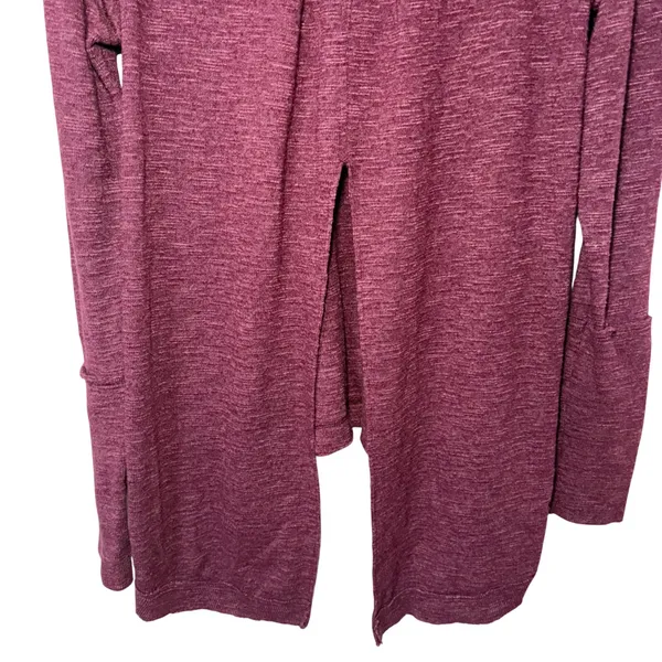 We The Free People Purple‎ Split Back Turtleneck Sweater Top XS boho lagenlook - Image 2