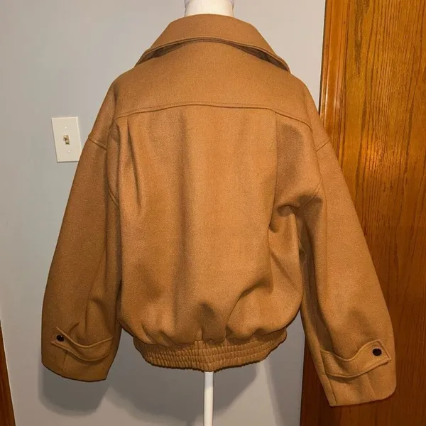 Strut & Bolt oversized coat caramel brown size S‎ NWT - Image 3