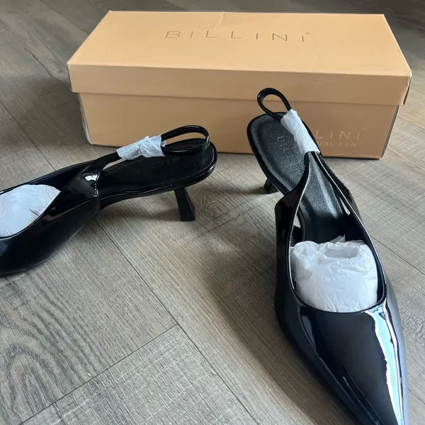 Princess Polly Billini Ayla Pointed Toe Heels Black - Image 4