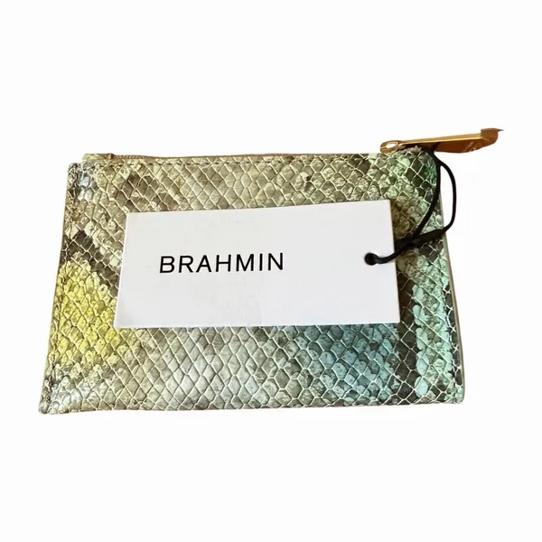 Brahmin NWT Mckenna Coin Purse Small Pouch Clutch Cerulean All Over Snake Print - Image 11