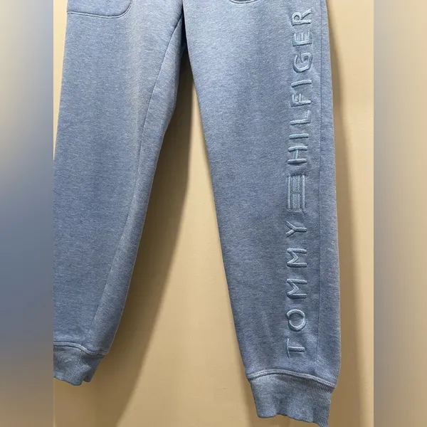Women's Light Blue Drawstring Sweatpants Joggers - Small - Image 3