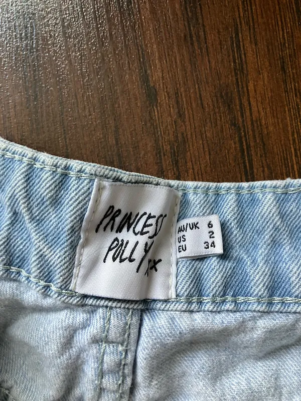 Princess Polly High-Waisted Shorts Denim - Image 2