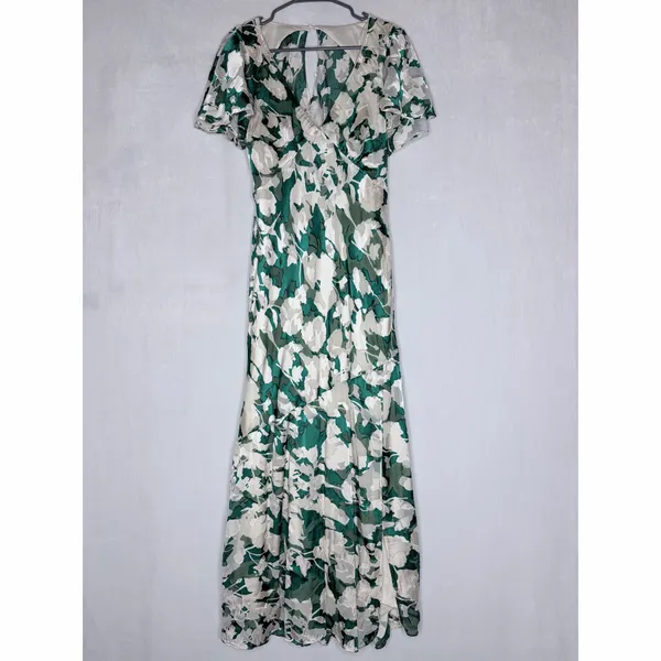 Astr The‎ Label Florecita Floral Cream & Green Dress - Image 4