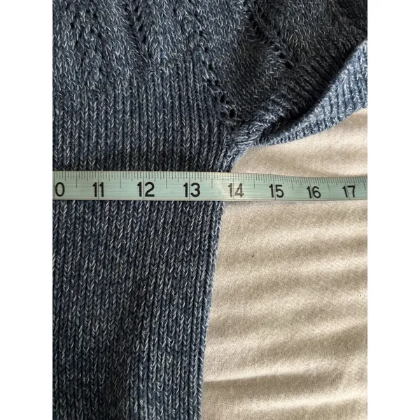 Lauren‎ Ralph Lauren Knit Zip Sweater Short Cuff Sleeve Size M Logo Soft - Image 5