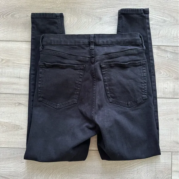 Topshop Jaimie High Waist Black Skinny Jeans - Image 4