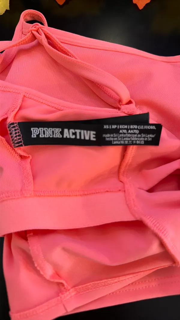 PINK Victoria's Secret Sports Bra Pink - Image 3