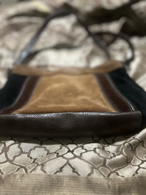 & Other Stories Brown suede purse - Image 4
