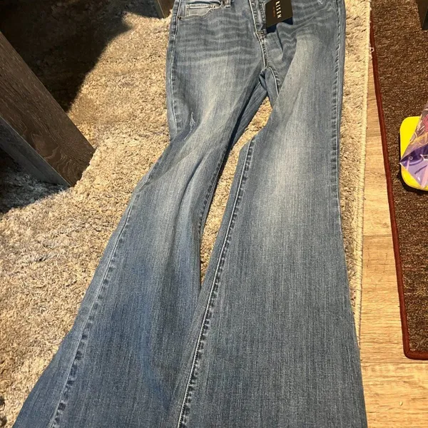 NWT Risen wide‎ leg jeans size 29 Blue - Image 3