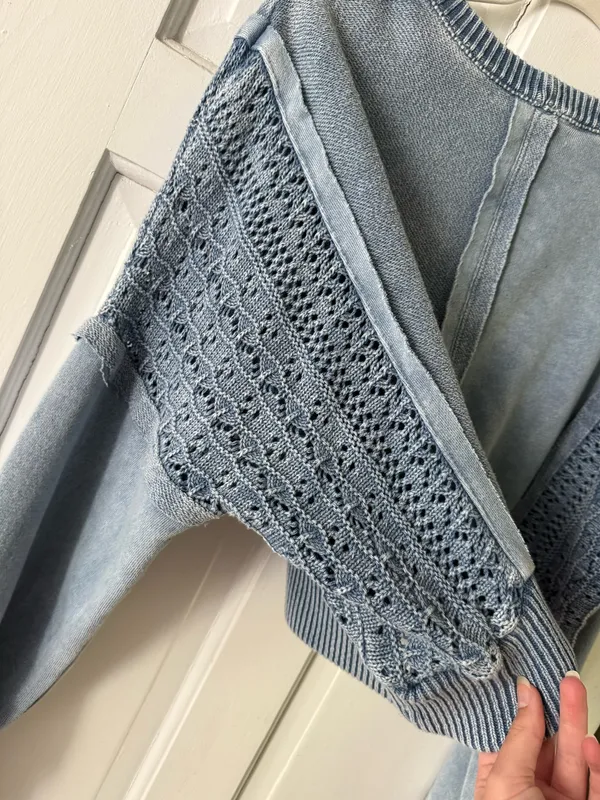 Altar'd State open knit sweater - Image 5