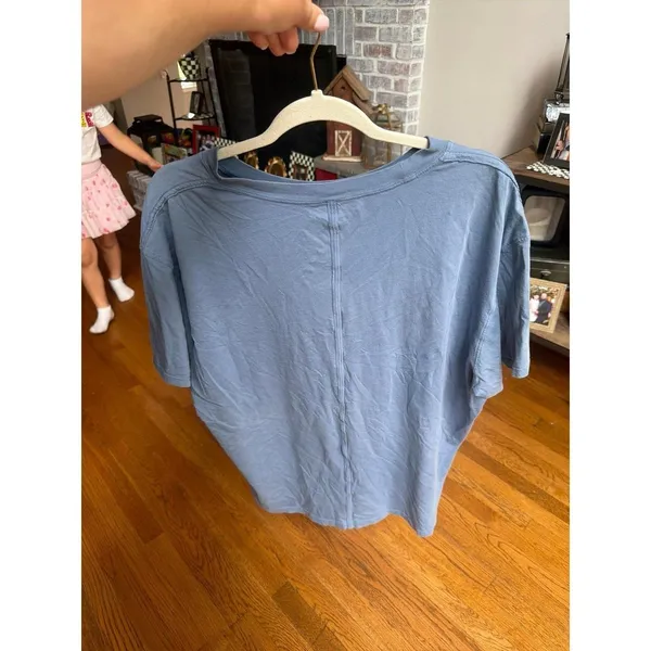 Lululemon All Yours Cotton T-Shirt blue women's 16 - Image 2