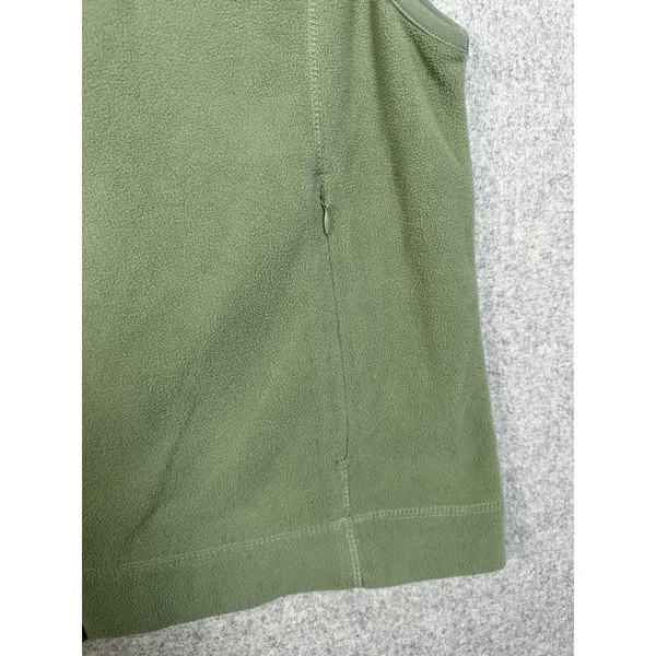 10,000 Above Sea Level Womens XL Vest Fleece Green Zip Sleeveless Hiking Comfort - Image 8