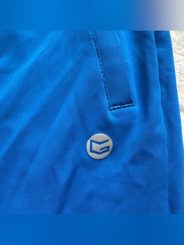 G Gradual Womens Jogger Pants M Blue Zipper Pocket Tapered Running Lounge Travel - Image 7
