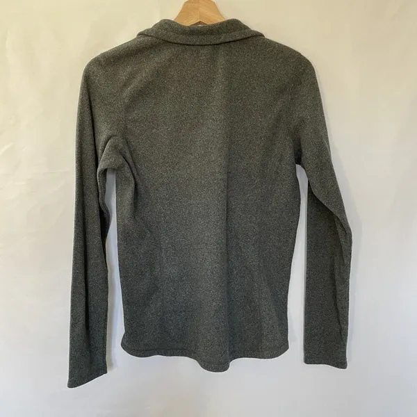 REI‎ Co-op gray fleece 3/4 zip sweater warm comfortable women's size small - Image 8