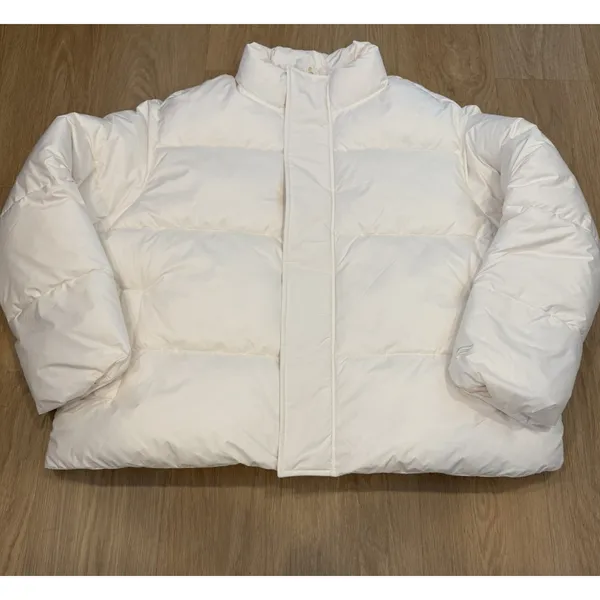 Fabletics Women's Essential Puffer Size 2XL color Bone NWOT - Image 3