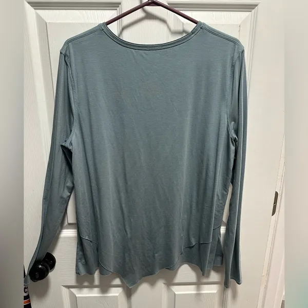 Lululemon Sweetest Day Long Sleeve *Tencel Blue Cast sz 12 - Image 6