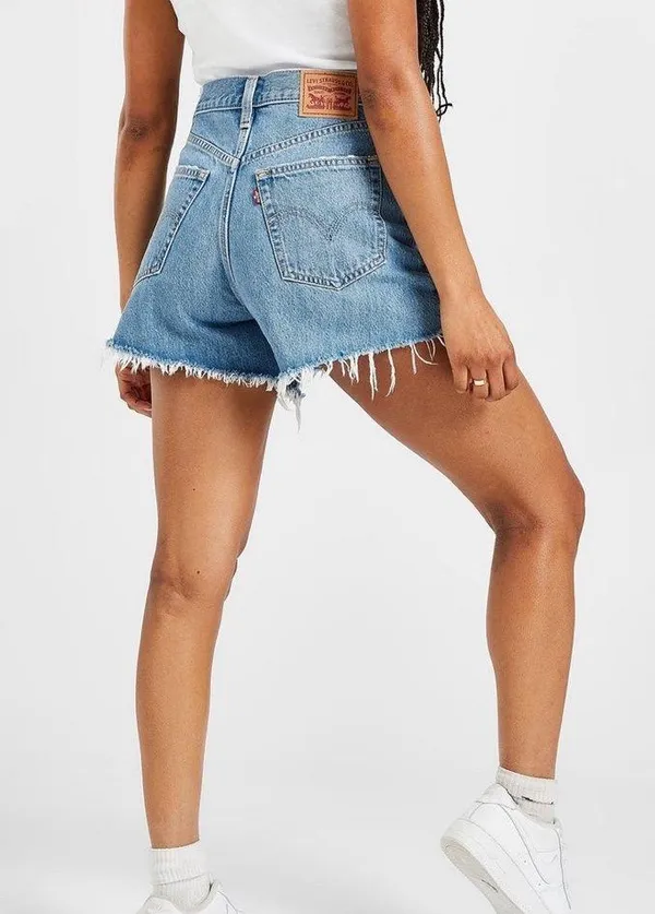 Levi's High Waisted Mom Jean Shorts - Image 2