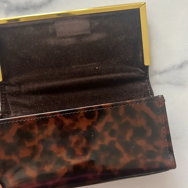 Tory Burch Tortoise Gold Tone Sunglasses Case - Image 7