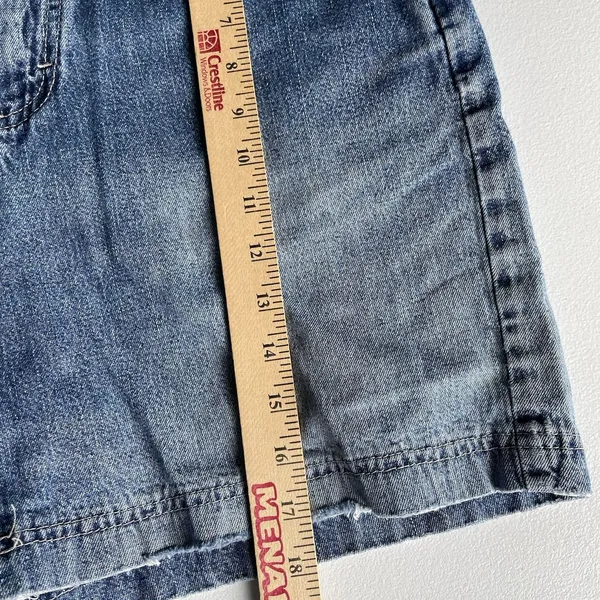 Riders By Lee Vintage Denim High-Rise Shorts 100% Cotton Blue Women's Size 10 - Image 9