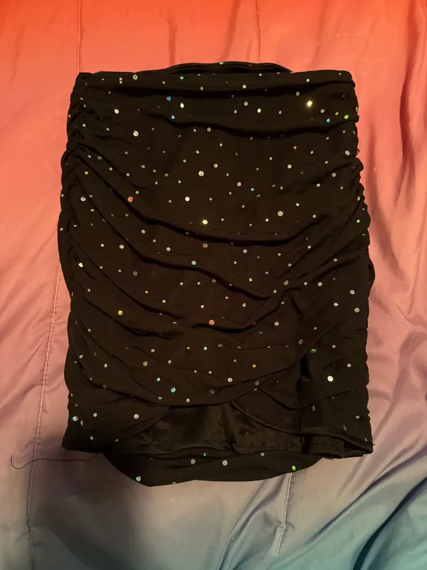 SheIn Glitter Ruched Body-con Skirt - Image 4