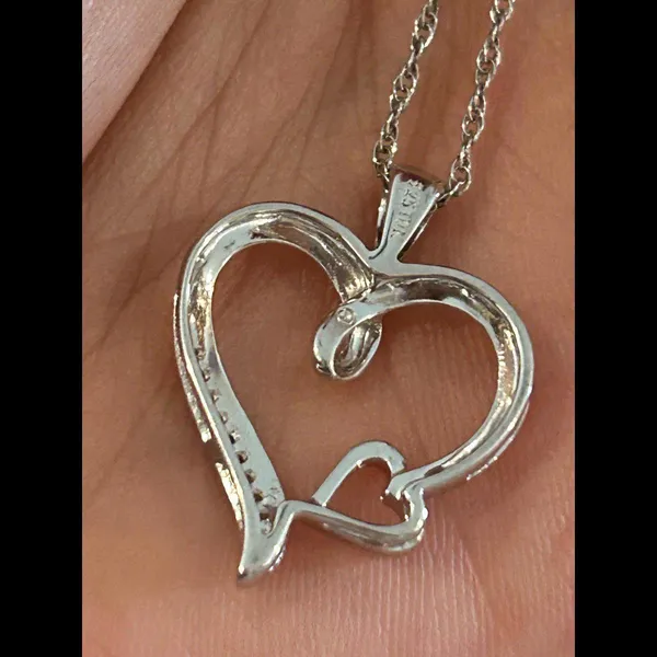 Necklace with pendant heart 925 sterling silver - Image 3
