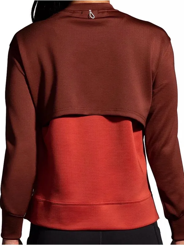 Brooks Run Within Sweatshirt Run Raisin Copper NWOT Small - Image 2