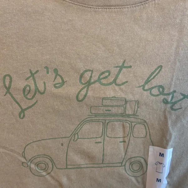 NWT Old Navy “let’s get lost” tshirt M - Image 3