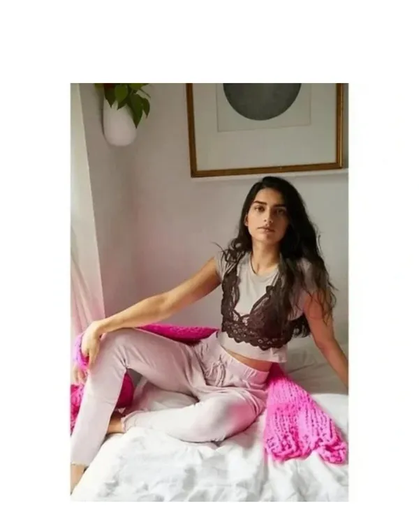 NWT free people harem pants size large in light pink - Image 2