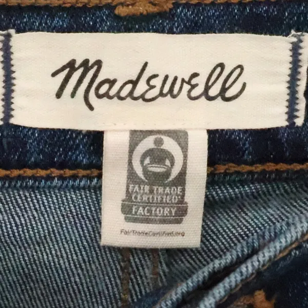 Madewell The Perfect Vintage Jean Womens Size 26 Dark Wash High Rise Denim Mom - Image 3