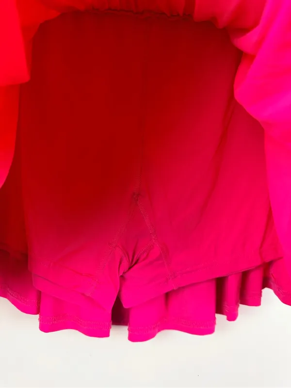 Natural life hot pink smocked waist skirt with shorts size XL - Image 3