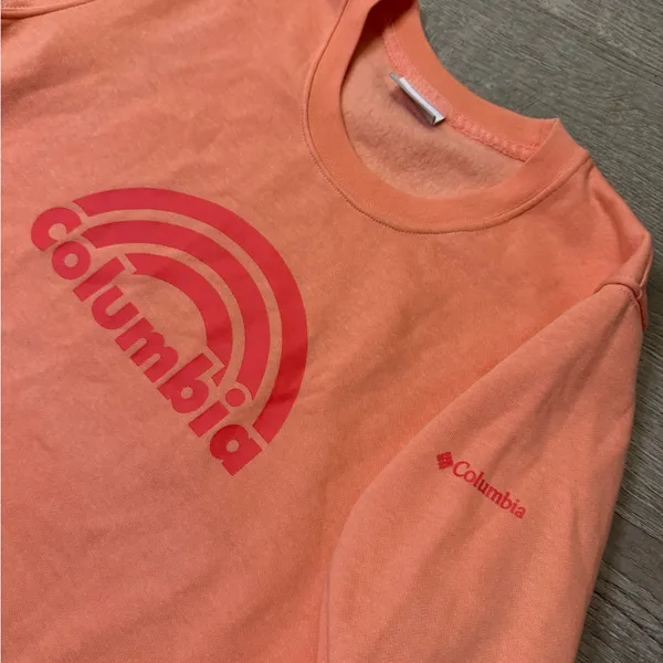 •COLUMBIA• PEACH LOGO SWEATSHIRT - Image 5
