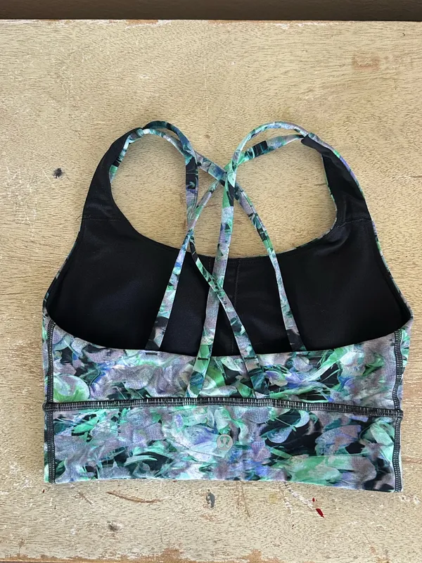 Lululemon Energy Long Line Bra in Rapid Flourish Multi - Image 4