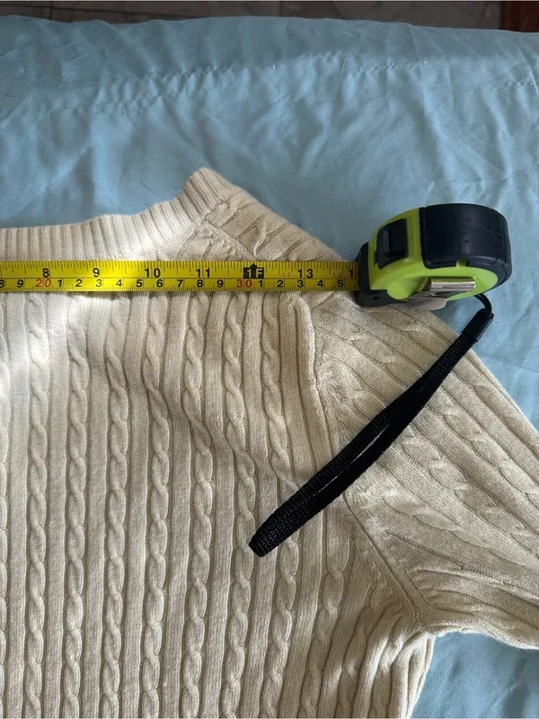 Vintage Butter Yellow V-Neck Cable Knit Sweater Coquette Fairy Granny Layer - Image 7