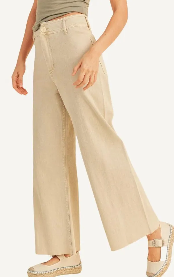 Boutique Miou Muse Straight Wide Leg Pants - Image 3