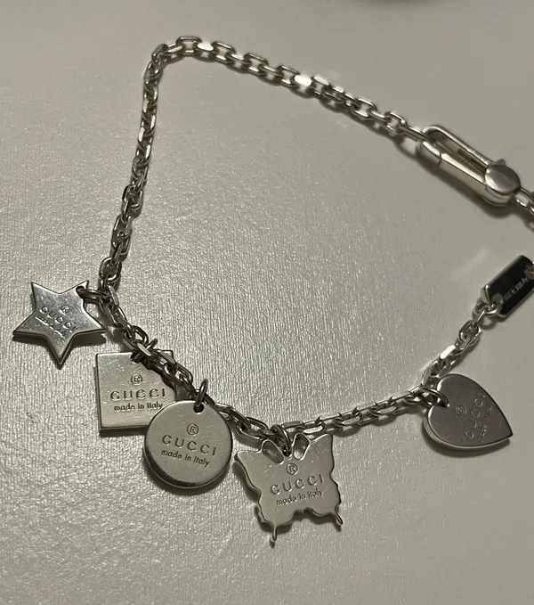 Sterling Silver 925 Trademark Charm Bracelet WI Box - Image 4
