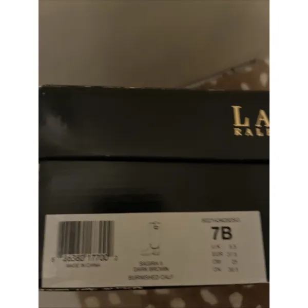 Lauren Ralph Lauren Sagira Tall Riding Boots Dark Brown Burnished Calf 7 - Image 7