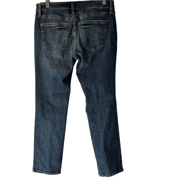 Silver Jeans Co Womens Straight Leg Blue Wash Denim Jeans Size 26 Cropped - Image 4