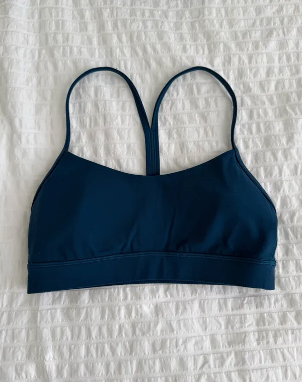 Lululemon Blue Borealis Y Flow Bra - Image 4