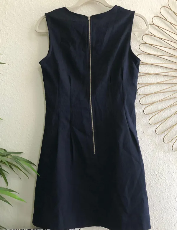 Navy blue aline sleeveless dress - Image 2