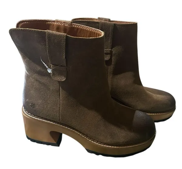 NEW LUCKY BRAND Rhoslyn Lug Sole Platform Bootie Color: Bark Wxysud - Image 9
