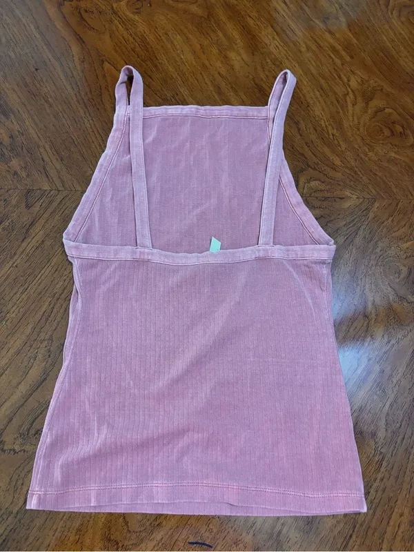 Free people Set Up Burgundy Tank Top size s - Image 3