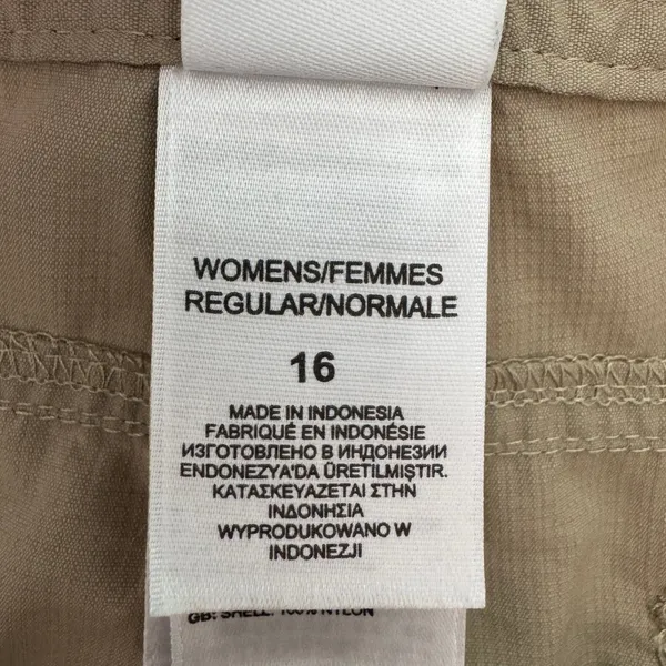 The North Face Hiking Pants Size 16 Khaki Outdoor Convertible Roll Up‎ Gorpcore - Image 12